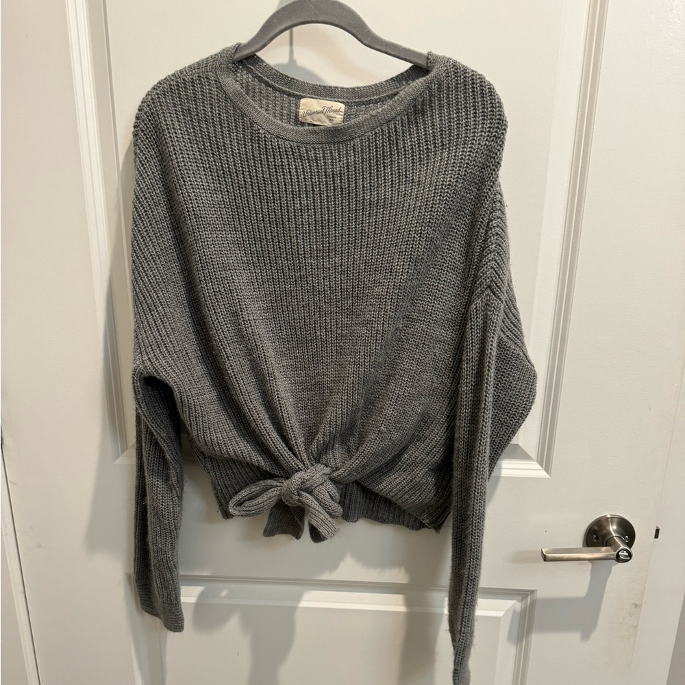 Gray sweater